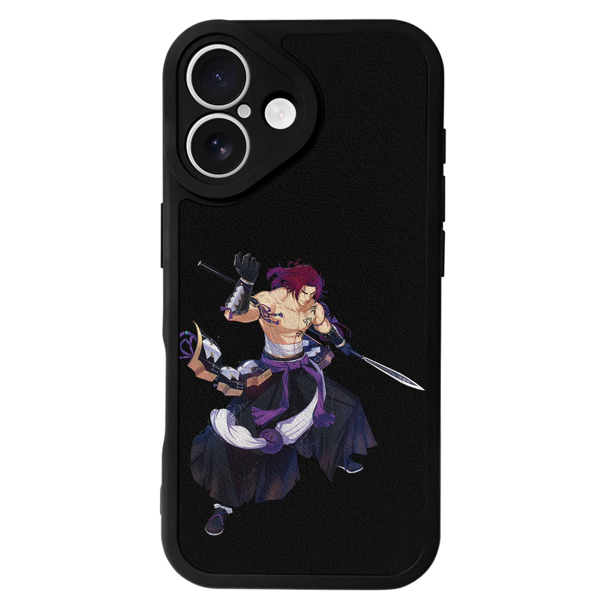 （画像用） 刀剣乱舞 Touken Ranbu 【iPhone 16シリーズ対応】シリコンスマホケース（レザー調） 材質：シリコン
